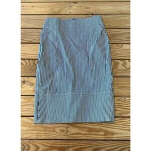 Bebe Stripe Pencil Skirt Size 2 Women’s Blue White